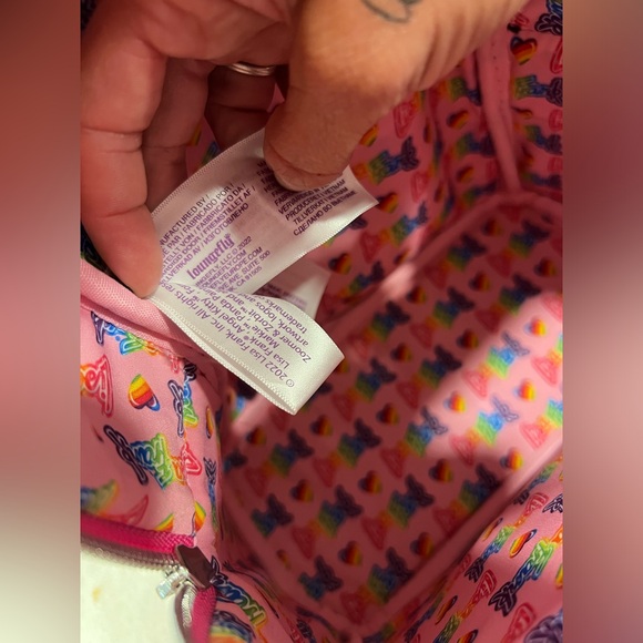 Loungefly x Lisa Frank AOP Irridescent Mini Backpack - Picture 9 of 14